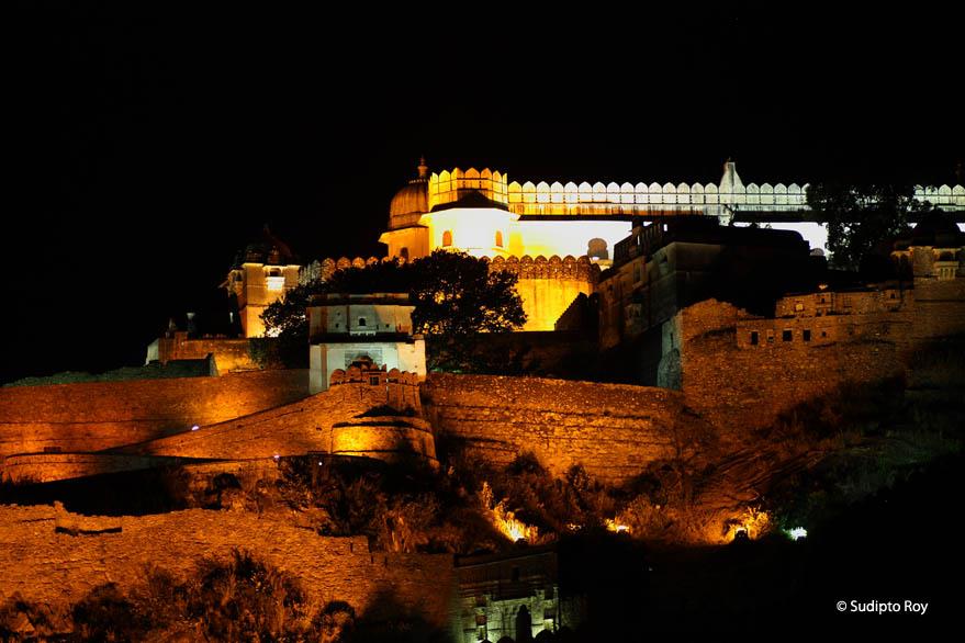 Kumbhalgarh Fort At Night