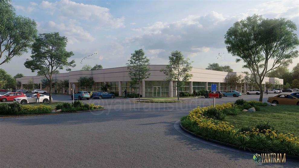 3D Architectural Rendering Service of a commercial building in Orlando ...